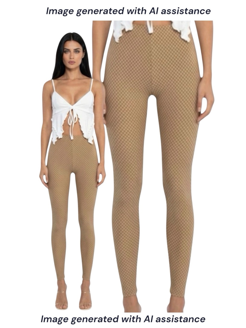 RARE Margiela x H&M size 2 Tromp L'Oeuil Fishnet Leggings
